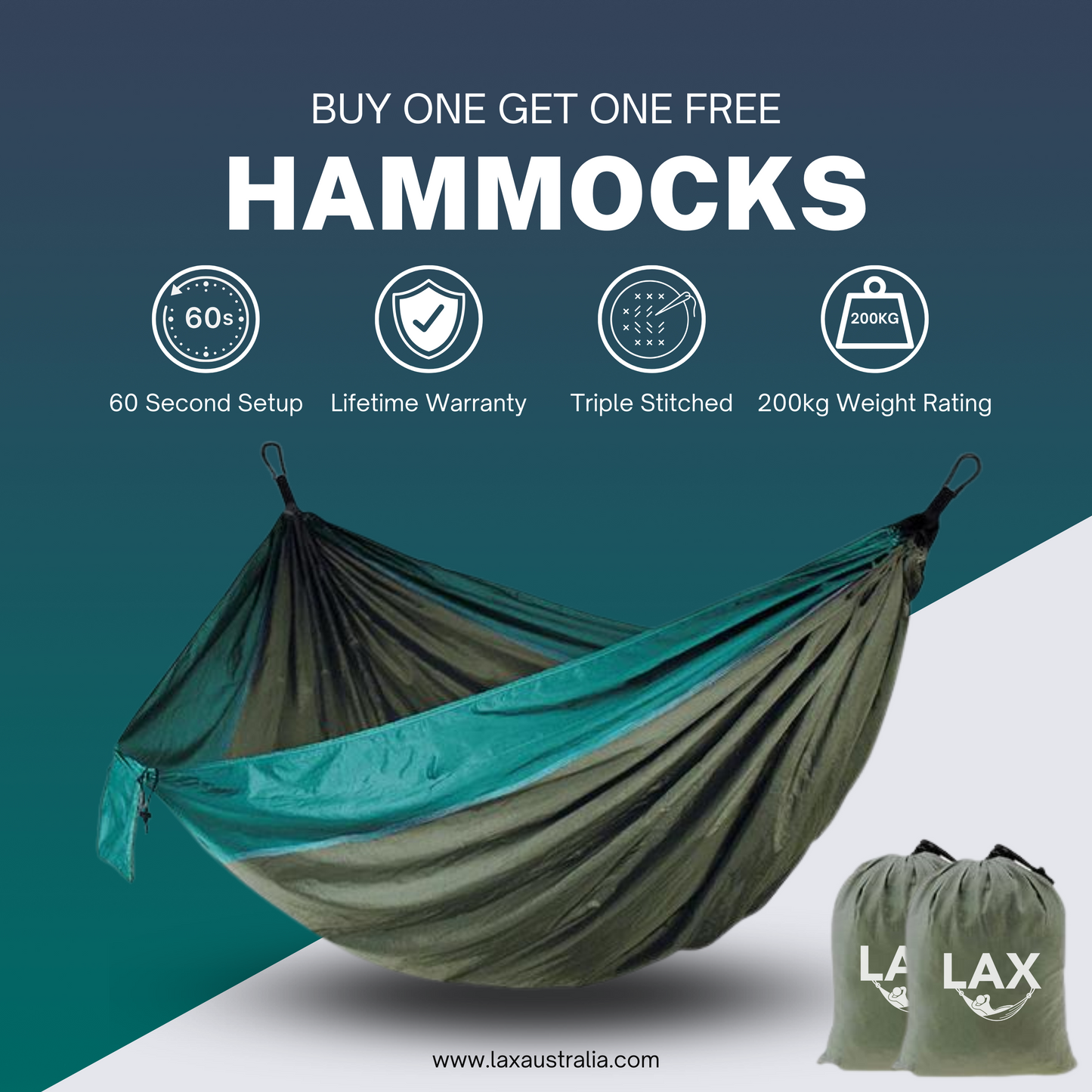 Lax™ Hammocks Buy One Get One FREE!